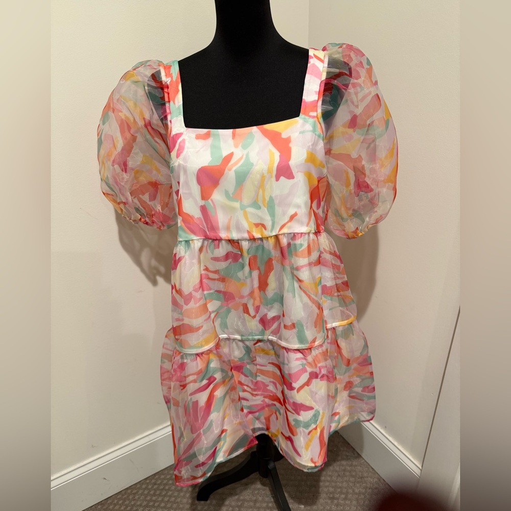 Crosby by Mollie Burch Izzy Mini Dress Palm Beach Marble Size M BEACH PARTY
